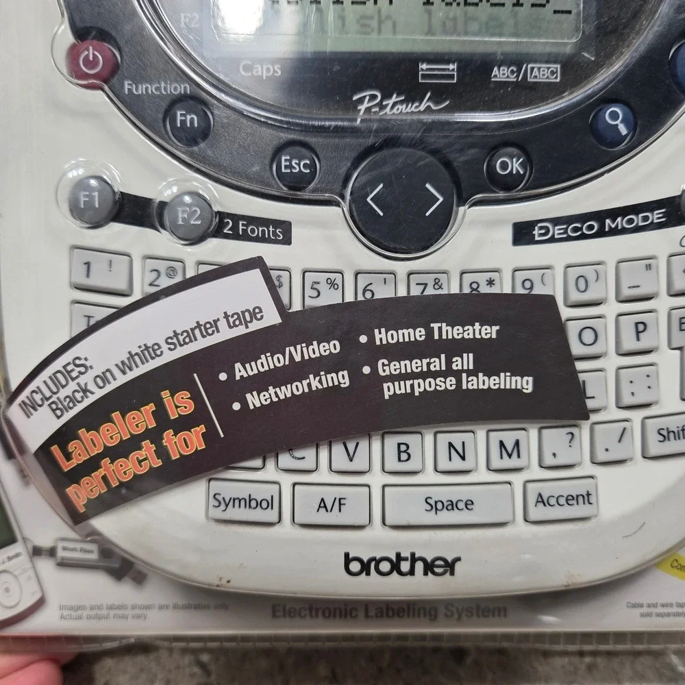 NEW SEALED Brother PT1290RS P Touch Home Electronic Labeling System Starter Tape